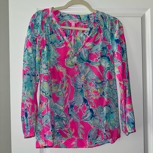 Lilly Pulitzer silk top size XXS